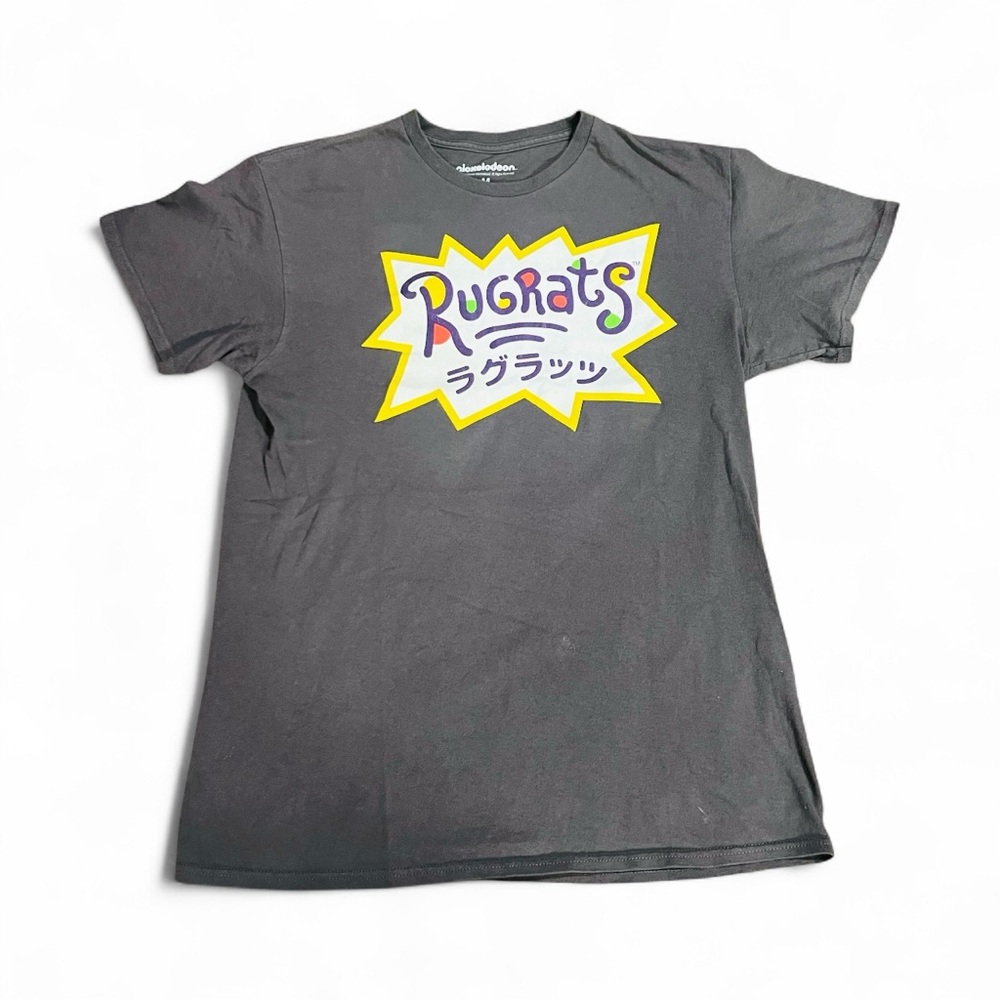 Nickelodeon Rugrats Men's medium Shirt Japanese Retro 90's Reptar Tommy Chuckie